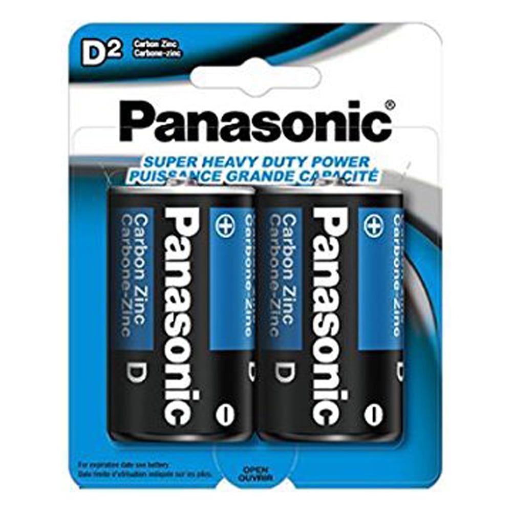 24 D Panasonic Heavy Duty Batteries (12 Cards of 2)