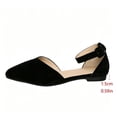 thumbnail image 4 of Wensltd Women's Flat Shoes Pointed Toe Ankle Strap Flats For Everyday Office And Casual Wear, 4 of 9
