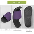 thumbnail image 7 of GZHJMY Stylish Slides for Women Men, Purple Solid Color Soft Flexible Slip-on Sandals Slippers, 7 of 7