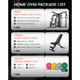 thumbnail image 2 of Dual-Station Smith Machine Home Gym, 140LB Weight Stack with LAT Pull-Down & Leg Press, All-in-One Workout Station for Couples & Family Strength Training, 2 of 9