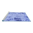 thumbnail image 2 of Ahgly Company Machine Washable Indoor Rectangle Oriental Blue Modern Area Rugs, 2' x 4', 2 of 4