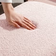 thumbnail image 6 of Storage Ottoman Bench, End of Bed Faux Fur Bench with Gold Legs for Living Room, Mid-Century Modern Upholstered Bench with Storagefor Bedroom, Pink, 6 of 8