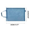 thumbnail image 2 of FastXmas Mesh Zipper Pouch, A4 Size Clearly Visible Nylon Mesh File Bag with Zipper, Multipurpose Large Capacity Document Organizer Puzzle Storage Bag School Office Supplies for Adult Students, 2 of 5
