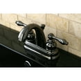 thumbnail image 3 of NB5610AL Water Onyx 4 inch centerset lavatory faucet with ABS/Brass pop up drain, Black Nickel, 3 of 5