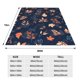 thumbnail image 3 of Balery Autumn Leaves With Blue Manta de Felpa Suave y Acogedora – Cobija de Franela Aterciopelada para Cama, Lavable y Cálida para Sofá, Mascotas, Transpirable-80"x60", 3 of 7