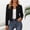 Black women's long sleeve blazer a1, variant on Women's Fall Winter Long Sleeve Open Front Blazer Solid Slim Casual Blazer Work Office Dressy Trendy Jackets for Women Vacation Fashion Clothes, White M