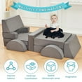 thumbnail image 7 of Modular Kids Play Couch,Kids Couch Building Fort, Kids Couch for Playroom and Bedroom,Toddler Sofa,Toddler Couches That Fold Out,Kids Sofa Couch,Kids Fold Out Couch,Couch for Kids (Grey), 7 of 7
