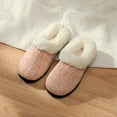thumbnail image 3 of Pupeez Kid's Girl Memory Foam Comfort Plush Fleece Lined House Slipper - Crochet Rabbit Hair Clog - Warm and Cozy, 3 of 5