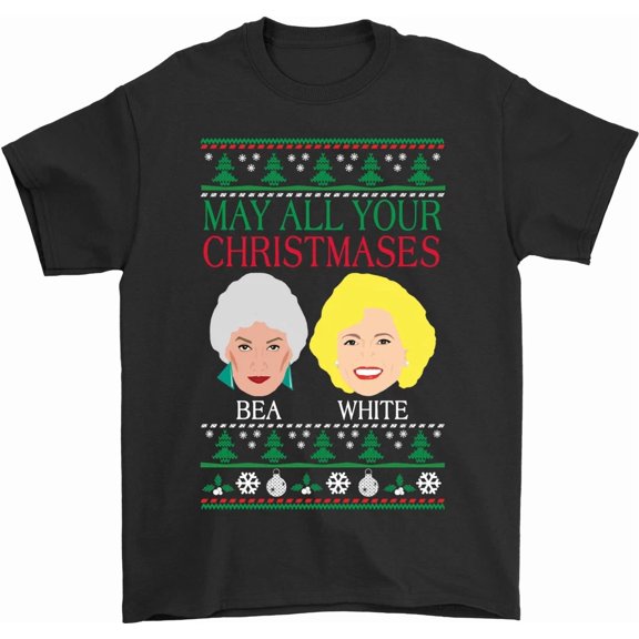 Golden Girls Bea White Holiday Wish Retro Funny Winter Quote Unisex T-Shirt, up to size 5XL