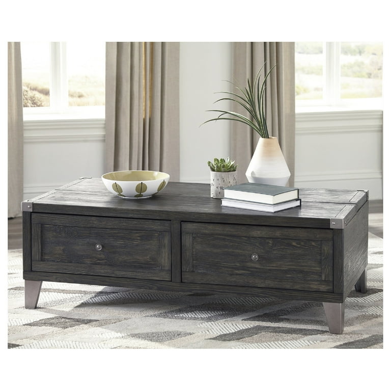 Signature Design by Ashley Todoe Lift Top Coffee Table, Dark Gray