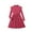Hot Pink, variant on Ashirexll Girls Dresses Size 10-12, Girls Long Sleeve Dress, 8-12Y Kids Long Sleeve Ruffle Dress with Belt Fashion and Cute Fall Dress