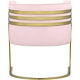 thumbnail image 3 of Meridian Furniture Rays Pink Velvet Upholstered Accent Chair, 3 of 8