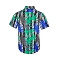 thumbnail image 7 of Beautiful Giant Frond Casual Button Down Shirts Short Sleeve Hawaiian Shirt for Men, 7 of 7
