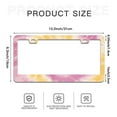 thumbnail image 6 of Pink Yellow Tie Dye License Plate Frames for Women Men Car Plate Holder Cover Metal Tag Aluminum Car Accessories Front Rear Plate Decor, 6 of 6