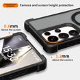 thumbnail image 3 of Allytechgroup for Samsung Galaxy S25 Protective Case, Shockproof Shell with Magnetic Kickstand Lightweight Non-Slip PC+TPU Metal Back Cover Shock-Absorbent Wireless Charging Support, Blue, 3 of 6