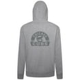 thumbnail image 3 of Men's Levelwear Heather Gray Chicago Cubs Podium Banner Arch Full-Zip Hoodie, 3 of 3