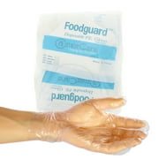 AmerCare Medium Powder-Free Poly Foodguard Embossed HDPE Gloves, Case of 10,000