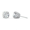 thumbnail image 2 of 1 Carat Solitaire Stud Earrings in Sterling Silver, 2 of 3