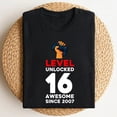 thumbnail image 2 of Level 16 Unlocked 16 Year Old Boy Funny Gamer Gift Retro T-Shirts, 2 of 4