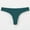 Blue, variant on High Waisted Seamless Thongs for Women Solid Color No Show Cotton Thong Breathable Panties Comfortable Underwear Gold XL