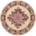 thumbnail image 2 of Nourison Grafix Persian Cream/Red 8' x ROUND Area Rug, (8 Round), 2 of 8