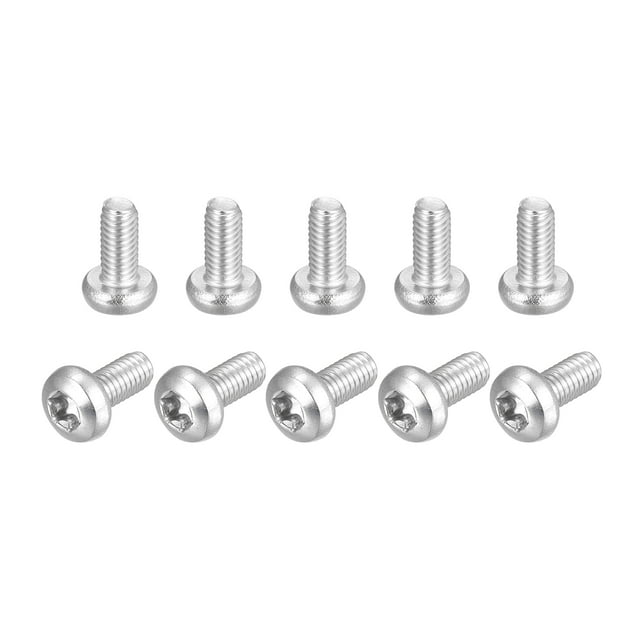 Tornillos de seguridad Torx M4x10mm 10uds Acero inoxidable 316