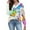 Light Blue, variant on Women's V-Neck Long Sleeve Casual Pullover Top Soft Comfortable Lightweight Breathable Loose Style Fashionable Print Winter Apparel for Daily Wear and Activities Yellow S