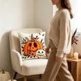 thumbnail image 5 of Halloween Pillow Covers Ghost Pumpkin Digital Print Spooky Throw Pillow Cases Decorative Cushion Covers Soft Home Decor for Sofa by OVFUIZ, 5 of 7