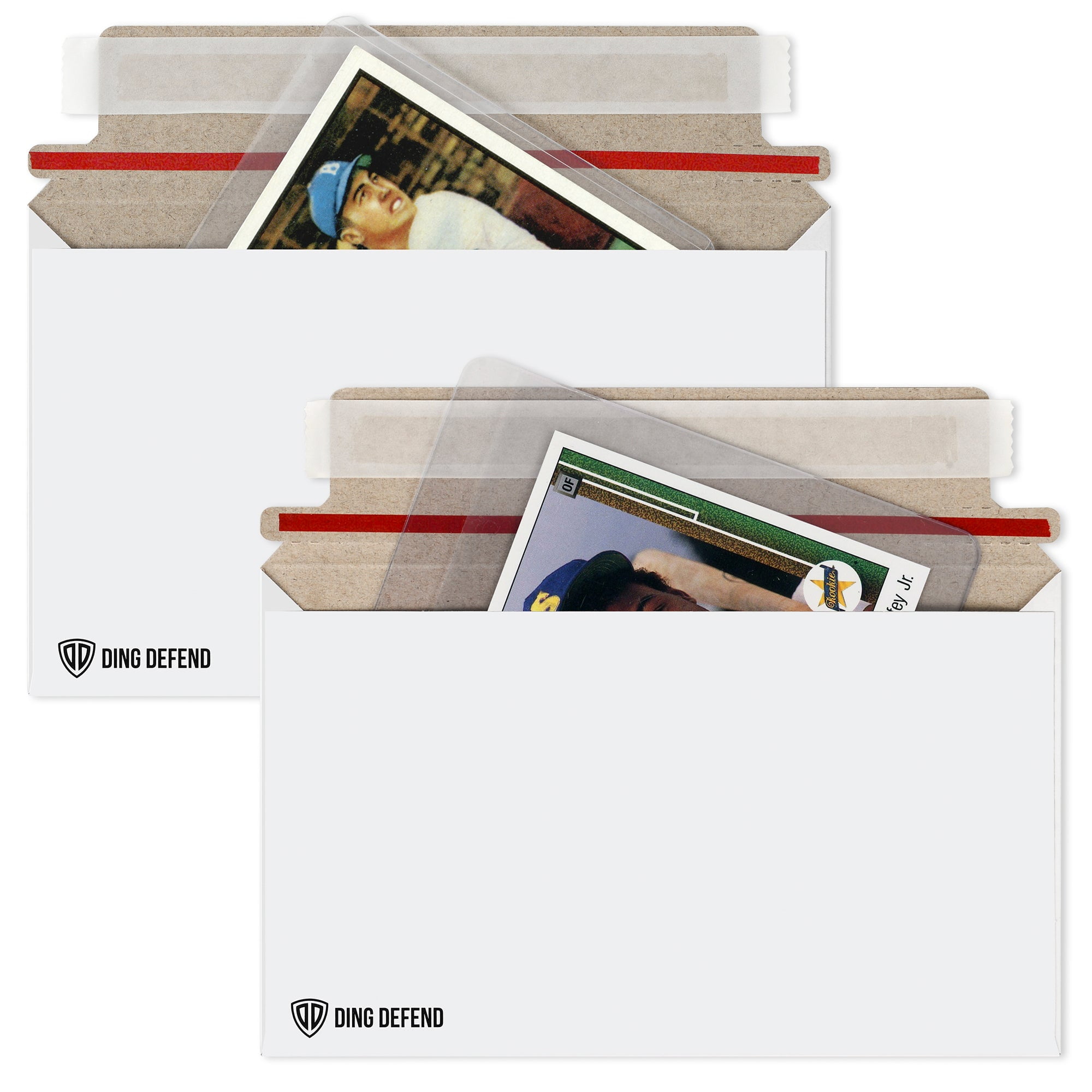 Storage Standard Card Shipping Envelopes, White - 110 Pack - 7 x 4.35 Inches Self-Adhesive Trading Cards, Perfect Fit for Semi-Rigid Sleeves, Top Loaders & Ding Defend Protectors