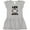 AC-Heather Grey, variant on Inktastic Life is Better with Goats Girls Toddler Dress