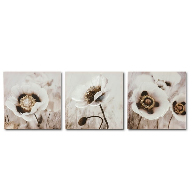 NeuType 12"x12" Set of 3 Canvas Wall Art Modern Home Decorations Print