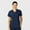 Navy Blue, variant on Wink W123 Flex-N-Reach Tuck In Scrub Top
