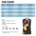 thumbnail image 4 of Kdxio Flower Crown Dog for Men's Muscle T-shirt,Sleeveless for Workout Running Athletic Gym Lounge Casual, 4 of 5