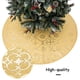 thumbnail image 2 of leyfeng Falda de árbol de Navidad de 47,2 pulgadas, alfombrilla de árbol de Navidad con calcetín para decoración de fiestas navideñas, 2 of 8