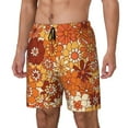 thumbnail image 2 of Balery Hippie Flower Mens Swim Trunks Swim Shorts for Men Quick Dry Inseam Beach Shorts with Compression Liner Pocket-Small, 2 of 9