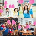 thumbnail image 6 of 15Pack Plastic PomPoms,Pink Portable Cheerleading PomPoms for Stage Performance,QZS Durable Sports Accessories for Part,Outdoor, 6 of 6