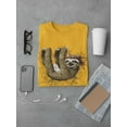 thumbnail image 3 of Cute Sloth Upside Down T-Shirt Men -SPIdeals Designs, Male Medium, 3 of 4