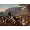 thumbnail image 2 of William Allsworth 24x19 Black Ornate Framed Double Matted Museum Art Print Titled: The Emigrants, 2 of 5