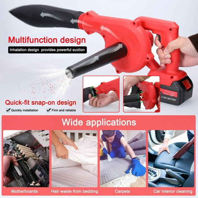 Blower,Handheld Lithium Battery Fan Handheld Lithium Wind Air Blower Removal Fan Battery Snow Cleaner Lithium Battery Snow Cleaner Power Tool Snow Cleaner Power Blower Wind Dsfen Buzhi Blower Blower