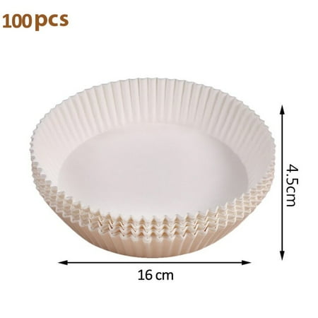 

100/50pcs 16/20cm Air Fryer Disposable Paper Liners Non Stick Matte Parchment Wood Pulp Steamer Round Paper Liners Dropshipping