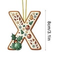 thumbnail image 2 of Manualidades decorativas para fiestas, decoración para árbol de Navidad, colgante de acrílico 2D con 26 letras, decoración navideña colgante, manualidades DIY, decoración navideña para el hogar, decor, 2 of 5