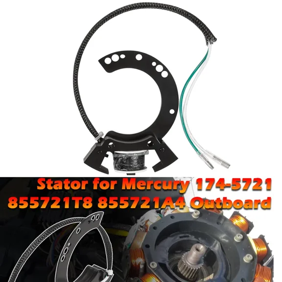 Stator for Mercury 174-5721 855721T8 855721A4 Mariner Outboard 1997-2006 XR10