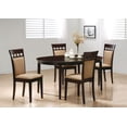 thumbnail image 2 of Gabriel 5-piece Extension Leaf Dining Table Set Cappuccino, 2 of 11
