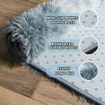 thumbnail image 7 of ZENELESS Super Soft Fluffy Rug,6x9ft Anti-skid Shaggy Rug, Plush Floor Carpet for Living Room Bedroom Nursery Tie-dye Silver&Gray, 7 of 7