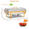 thumbnail image 7 of Soonbuy Chafing Dishes for Buffet 2 Pack, 8QT Rectangle Stainless Steel Food Warmer Chafer Complete Set, Catering Food Warmers with Lid Complete Set for Parties, Banquets, and Weddings, 7 of 7