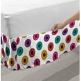 thumbnail image 2 of Floral Bed Skirt, Flower Blossom Petals Summer Bouquets Revival of Season Flourishing Gerbera Theme, Elastic Bedskirt Dust Ruffle Wrap Around for Bedding Decor, 4 Sizes, Multicolor, by Ambesonne, 2 of 2
