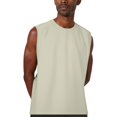 thumbnail image 3 of Men’s Sleeveless Washed Tank Top Summer Streetwear Cotton Casual Muscle Tee, 3 of 8