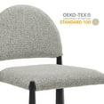 thumbnail image 5 of Side Dining Chair, Brown, Fabric, Metal, Bar Pub Cafe Bistro Dining Kitchen Hospitality Restaurant, Modern Contemporary, HB37831, 5 of 10