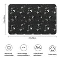 thumbnail image 3 of Black Gray Butterfly Pattern Bathroom Rugs Mat,Non Slip Microfiber Bathroom Rug,Rubber Backing,Soft Bathroom Mats for Bathroom Floor,Tub and Shower,17x27in(43x68cm), 3 of 5