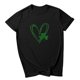 thumbnail image 5 of Fiudx Camisas para Mujer Camiseta de Manga Corta Informal con Cuello Redondo y Estampado Del Día de San Patricio para Mujer, 5 of 6